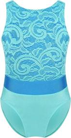 img 4 attached to Moily Gymnastics Leotard Bodysuit Mint_Green Sports & Fitness in Other Sports