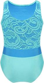 img 3 attached to Moily Gymnastics Leotard Bodysuit Mint_Green Sports & Fitness in Other Sports