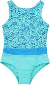 img 1 attached to Moily Gymnastics Leotard Bodysuit Mint_Green Sports & Fitness in Other Sports