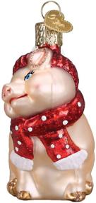 img 1 attached to 🎄 Delightful Snowy Pig Glass Blown Ornaments: Add Charm to Your Christmas Tree (12419)