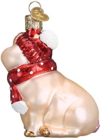 img 2 attached to 🎄 Delightful Snowy Pig Glass Blown Ornaments: Add Charm to Your Christmas Tree (12419)