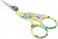 🧵 bihrtc 3.6-inch stainless steel sharp tip classic stork scissors crane design sewing scissors diy tools dressmaker shears scissors for embroidery, craft, needle work, art work & everyday use (colorful-1) logo