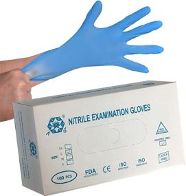 img 4 attached to 🧤 Nitrile Gloves - Latex-Free, Powder-Free, Non-Sterile Disposable Gloves for Durable Multi-Purpose Use