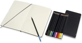 img 1 attached to 🎨 Moleskine Sketchbook & Watercolor Pencil Set Hard Cover (5 x 8.25) - Versatile Sketch Pad for Drawing, Watercolor Painting, Perfect for Teens, Artists, Students - 104 Pages