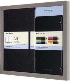 img 2 attached to 🎨 Moleskine Sketchbook & Watercolor Pencil Set Hard Cover (5 x 8.25) - Versatile Sketch Pad for Drawing, Watercolor Painting, Perfect for Teens, Artists, Students - 104 Pages