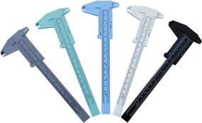 img 3 attached to Accurate and Easy-to-Use Plastic 150mm Caliper Measuring Tool for Simple Carpentry Needs