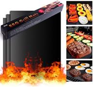 🔥 on'h bbq grill mat - set of 3 heavy duty non-stick mats for ribs, shrimps, steaks, burgers, & vegetables - reusable for gas, charcoal, & electric grills - best grilling accessories: a comprehensive review logo