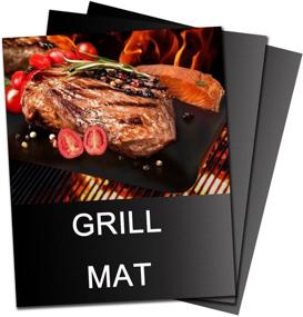 img 3 attached to 🔥 On'h BBQ Grill Mat - Set of 3 Heavy Duty Non-Stick Mats for Ribs, Shrimps, Steaks, Burgers, & Vegetables - Reusable for Gas, Charcoal, & Electric Grills - Best Grilling Accessories: A Comprehensive Review