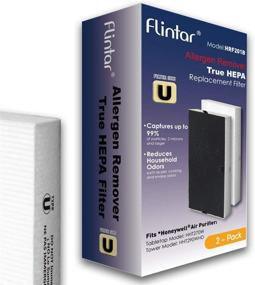 img 3 attached to 🔍 Flintar 2-Pack of Enhanced H13 True HEPA Replacement Filter U, Compatible with Honeywell HEPAClean Replacement U Filter HRF201B, Perfect for HW HHT270, HHT290, and Febreze FHT170, FHT180, FHT190, FRF102B