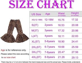 img 1 attached to Chic and Stylish QLIyang Girls Ruffle Leggings: Leopard Print Bell Bottoms for Trendy Flare Pants Fashion