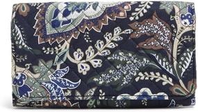 img 4 attached to 👛 Vera Bradley RFID-Protected Women's Cotton Trifold Clutch Wallet