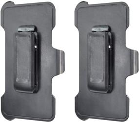 img 4 attached to Set of 2 Replacement Holster Belt Clips for Apple iPhone XR Otterbox Defender Case - Improved SEO