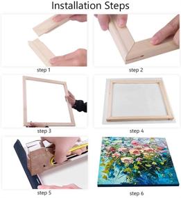 img 2 attached to 🖼️ YCDC Premium Pine Wood Canvas Frame Set: Ideal for Oil Paintings and Poster Prints - DIY Arts Accessory Supply, 16x20 Inch