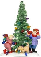 🎄 enhance your holiday decor with the department 56 snow village everyone decorate tinsel tree logo