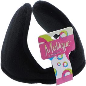 img 2 attached to 🧥 Cozy Winter Earmuffs: Black Fleece Warmers for Extra Warmth
