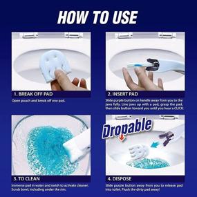 img 3 attached to 🧻 Flushable Refills for Disposable Toilet Brush: Lemon Scent, Stain Removing, Easy to Clean - Includes 8 Flushable Refills