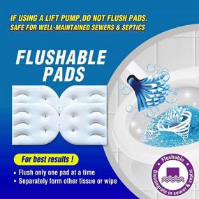 img 1 attached to 🧻 Flushable Refills for Disposable Toilet Brush: Lemon Scent, Stain Removing, Easy to Clean - Includes 8 Flushable Refills