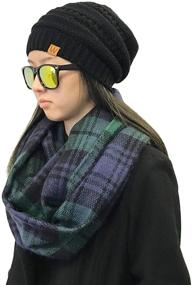 img 1 attached to 🧣 Stylish and Cozy: Wrapables Winter Infinity Beanie in Purple – Perfect Women's Accessories for Cold Weather