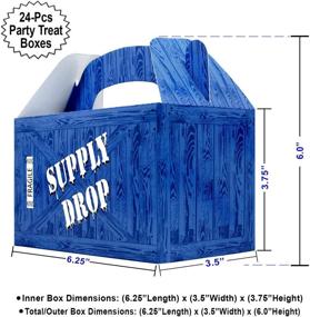 img 2 attached to 🔥 Fires Up the Party with 24 Count Supply Drop Favor Box: Battle Gamers Goodie Loot Drop Box in Blue Crate!