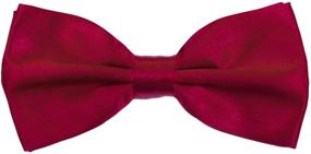 img 3 attached to 👔 Set of 6 Adjustable Pre Tied Bowties - Solid Color Formal Bow Ties for Boys