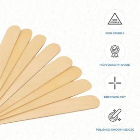 img 1 attached to 🍯 ForPro Premium Wood Applicators for Hair Removal Waxing - Non-Sterile, Large Size (6” L x .75” W), 500-Count