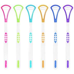 img 4 attached to 👅 Soft Tongue Scraper for Healthy Oral Care - 6PCS Tongue Cleaner Oral Health Tools for Adults and Kids by Maxin