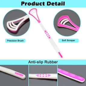 img 3 attached to 👅 Soft Tongue Scraper for Healthy Oral Care - 6PCS Tongue Cleaner Oral Health Tools for Adults and Kids by Maxin