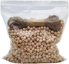 img 3 attached to INSPIRELLE 2000pcs 8mm Natural Wood Beads: Ideal for Craft Making & Home Decoration