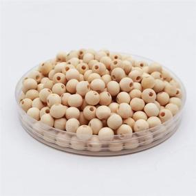 img 1 attached to INSPIRELLE 2000pcs 8mm Natural Wood Beads: Ideal for Craft Making & Home Decoration