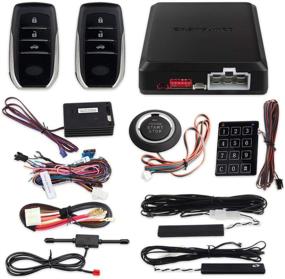 img 4 attached to 🚘 EASYGUARD EC002-T2-NS PKE Car Alarm System with Proximity Sensor, Remote Engine Start, Push Start Button, Touch Password Entry, Backup Vibration Alarm - DC12V