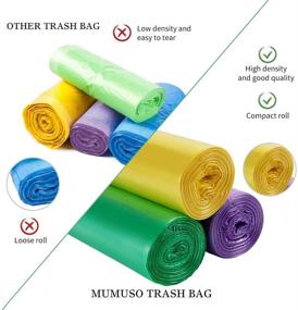 img 2 attached to 80 Count Biodegradable Small Trash Bags - 5 Gallon Garbage Bags for Kitchen, Bathroom, Home Office - Non-polluting Trash Can Liners - 20 Liter Wastebasket Bags - 3 Rolls, Basic