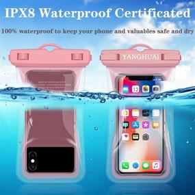 img 3 attached to 📱 Ultimate Protection: Waterproof Cell Phone Pouch with Lanyard for iPhone & Galaxy - IPX8 Underwater Dry Bag for Beach, Kayaking, Swimming, Surfing - Fits up to 7.87