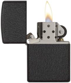 img 2 attached to 🔥 Classic Zippo Black Crackle Lighter: Timeless Style and Dependable Flame