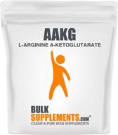 улучшите свои тренировки с порошком bulksupplements.com l-аргинин а-кетоглютарат (aakg) - идеальный набор веса для мужчин - повышение энергии альфа-аминокислот - добавка аргинина (250 г - 8,8 унции) логотип