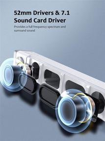 img 2 attached to 🔊 Bluedio LS Компьютерная колонка: Мини-длиннополосный звуковой планшет с Bluetooth 5.0 для ПК, игр и планшетов - Улучшенные басы и звук 7.1 канала
