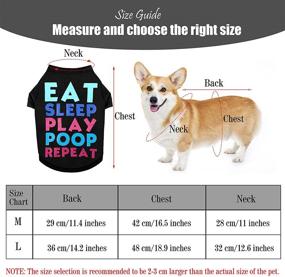 img 3 attached to 🐾 RUODON 6-Pack Breathable Pet Shirts: Cute Printed Puppy Sweatshirts for Dogs and Cats