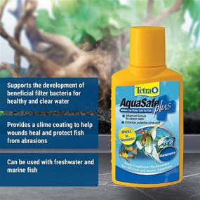 img 3 attached to Tetra AquaSafe Plus 8.45oz - Aquarium Water Conditioner & Dechlorinator, Model # 46798162681