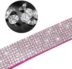 img 3 attached to ✨ Cute Dazzling Sparkling Elegant Fancy Suede Leather Bling Rhinestone Crystal Jeweled Pet Cat Dog Puppy Collar Leash Combo Set with Haoyueer Appeal