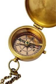 img 3 attached to 🧭 The New Antique Store: Personalized Engraved Brass Compass - Ideal for Anniversary, Birthday, Graduation Day, Confirmation, Valentine, Farewell, and Sailor Gifts