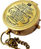 🧭 the new antique store: personalized engraved brass compass - ideal for anniversary, birthday, graduation day, confirmation, valentine, farewell, and sailor gifts логотип