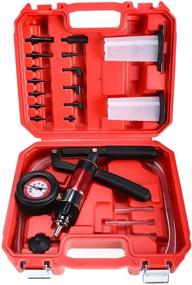 img 4 attached to Enhance Automotive Performance with 8MILELAKE 21pcs Handheld Vacuum Pump Set Tester and Brake Bleeder Test Kit