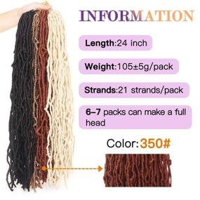 img 3 attached to ZRQ Inch Locs Hair Soft