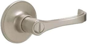 img 2 attached to 🚪 Satin Nickel Dexter by Schlage J40TOR619 Torino Bed and Bath Lever - Stylish & Functional!