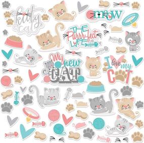 img 3 attached to Paper Die Cuts Purrrfect Cardstock