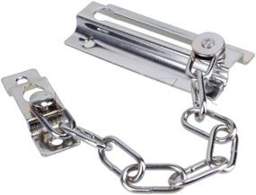 img 2 attached to 🚪 PRIME-LINE Products U 10304 Standard Door Guard - Steel Chain/Solid Keeper, Satin Nickel Finish