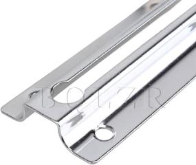 img 1 attached to 🚪 PRIME-LINE Products U 10304 Standard Door Guard - Steel Chain/Solid Keeper, Satin Nickel Finish