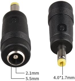 img 3 attached to 2-пакет разъемов DC: Женские разъемы к мужским 🔌 разъемам для PSP 2 3 4 - 5.5x2.1мм к 4.0x1.7мм.