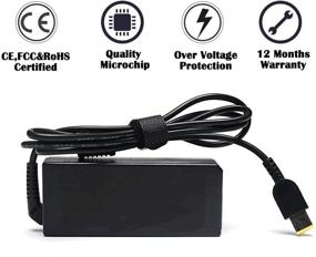 img 1 attached to 🔌 65W AC Adapter Charger for Lenovo Thinkpad Z50-70/Z50-75/X240/X260/X270/X380 & More – ETTECH Laptop Power Cord