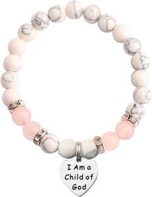 img 4 attached to 🙏 MAOFAED Child of God Bracelet: Perfect Baptism & First Communion Religious Jewelry Gift