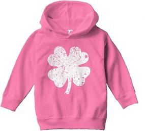 img 4 attached to Distressed Four Leaf Clover Toddler Boys' Clothing ~ Fashion Hoodies & Sweatshirts